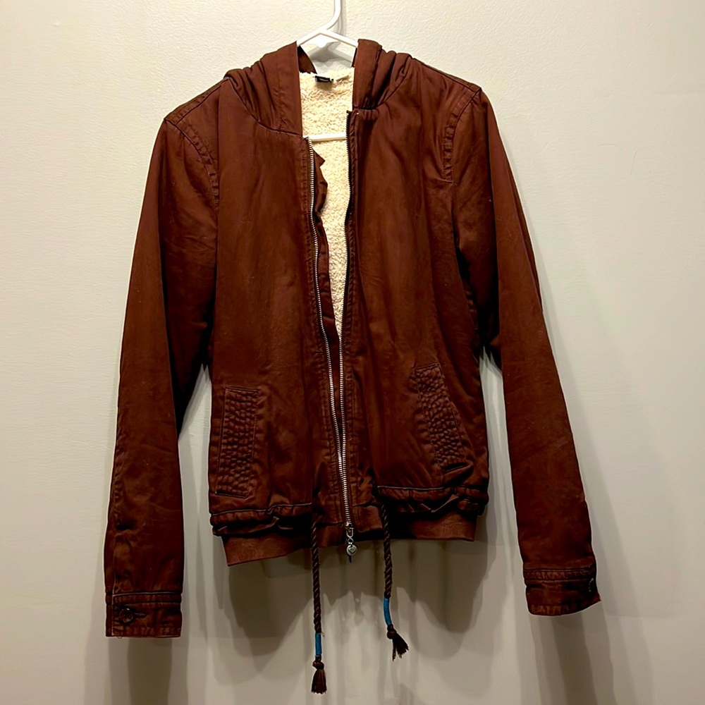 Roxy Jacket with faux shearling lining